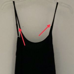 Yahada Black or Beige Lace Trim Cami Spaghetti Strap NWOT ….  Size Medium